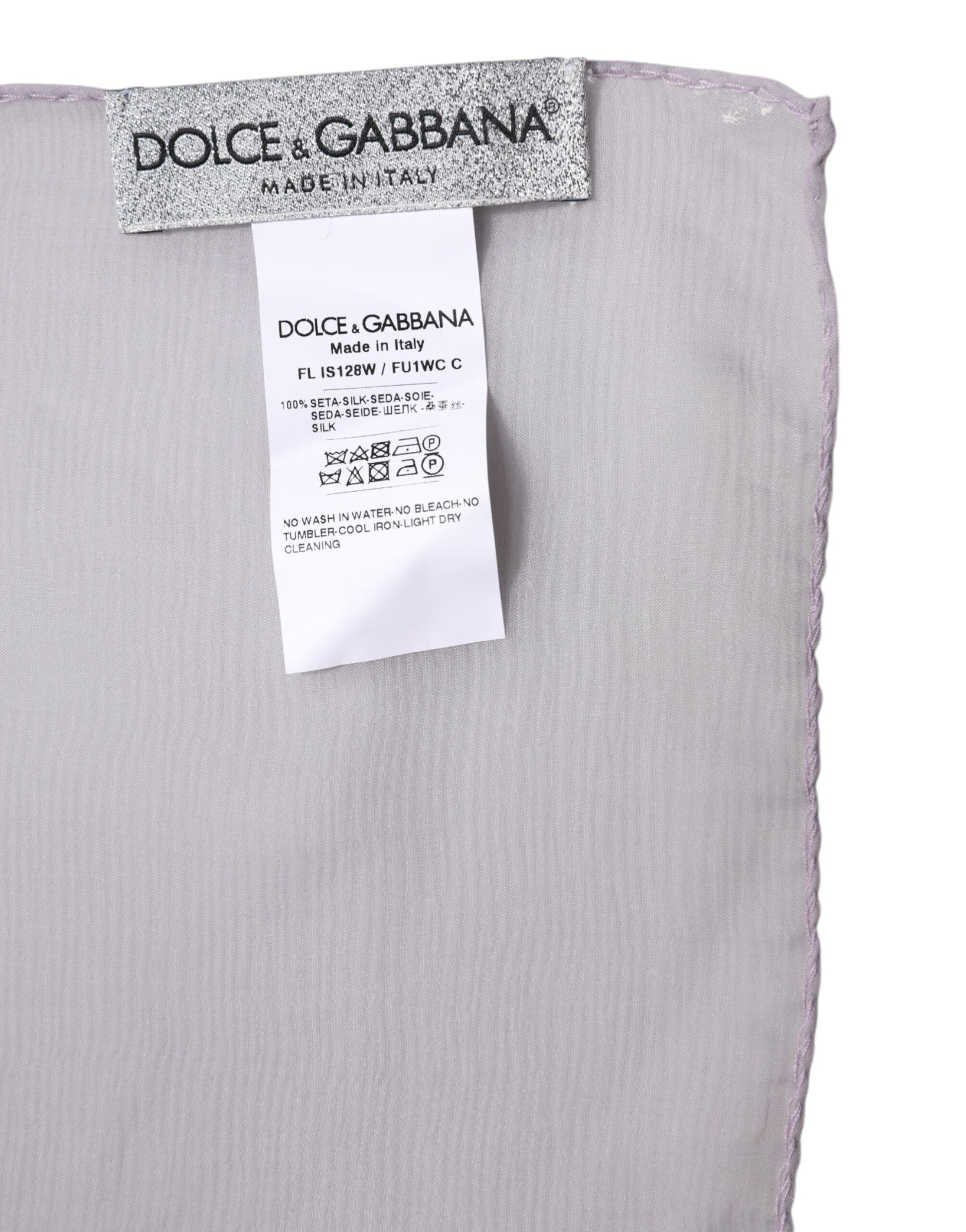 Purple Silk Rectangle Wrap Shawl Scarf