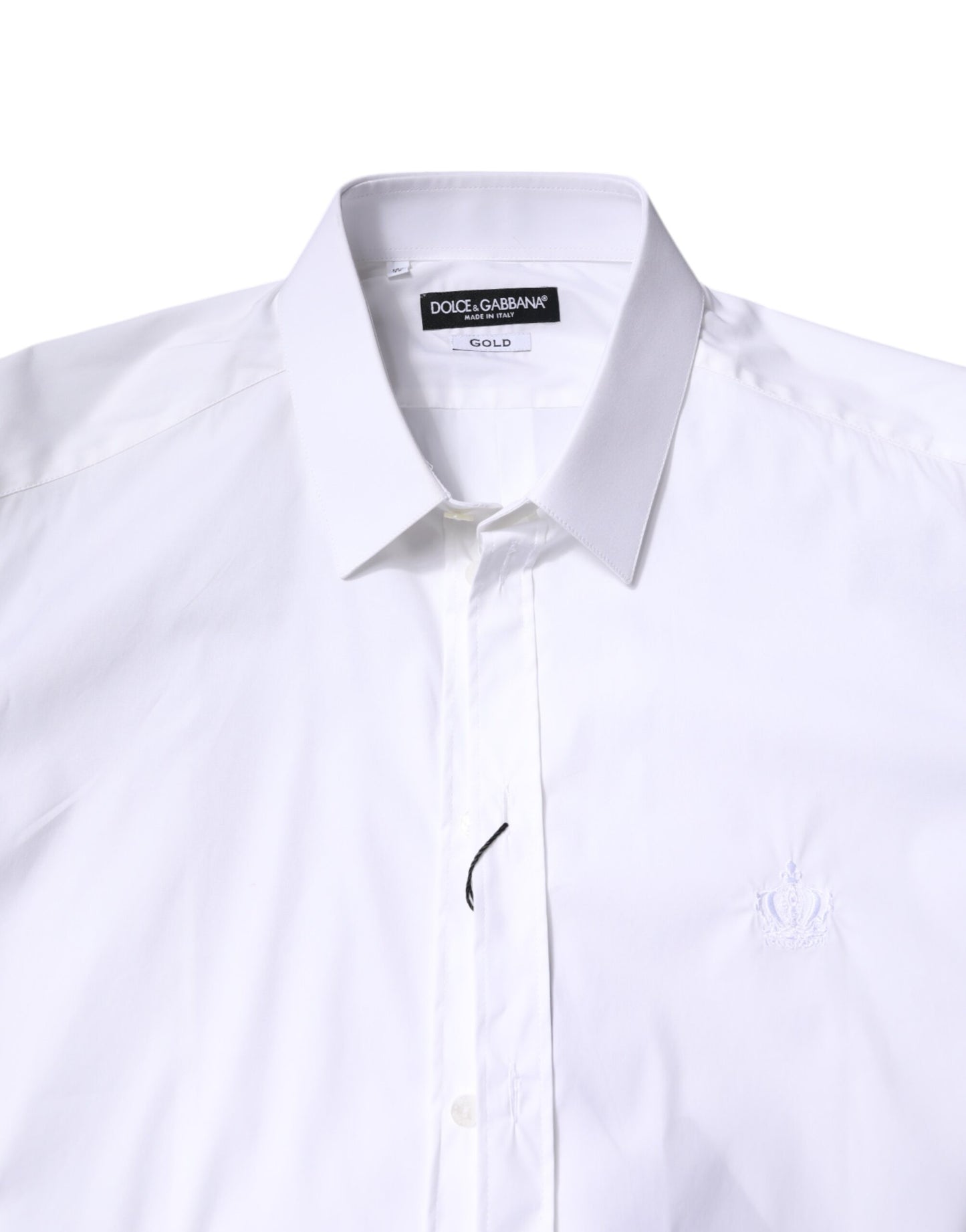 White Cotton GOLD Men Dress Formal Shirt