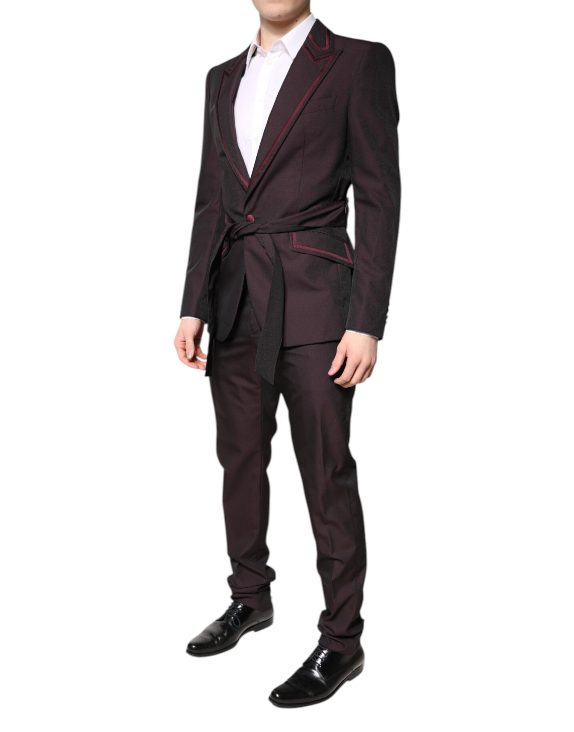 Maroon Single Breasted Formal 2 Piece Suit