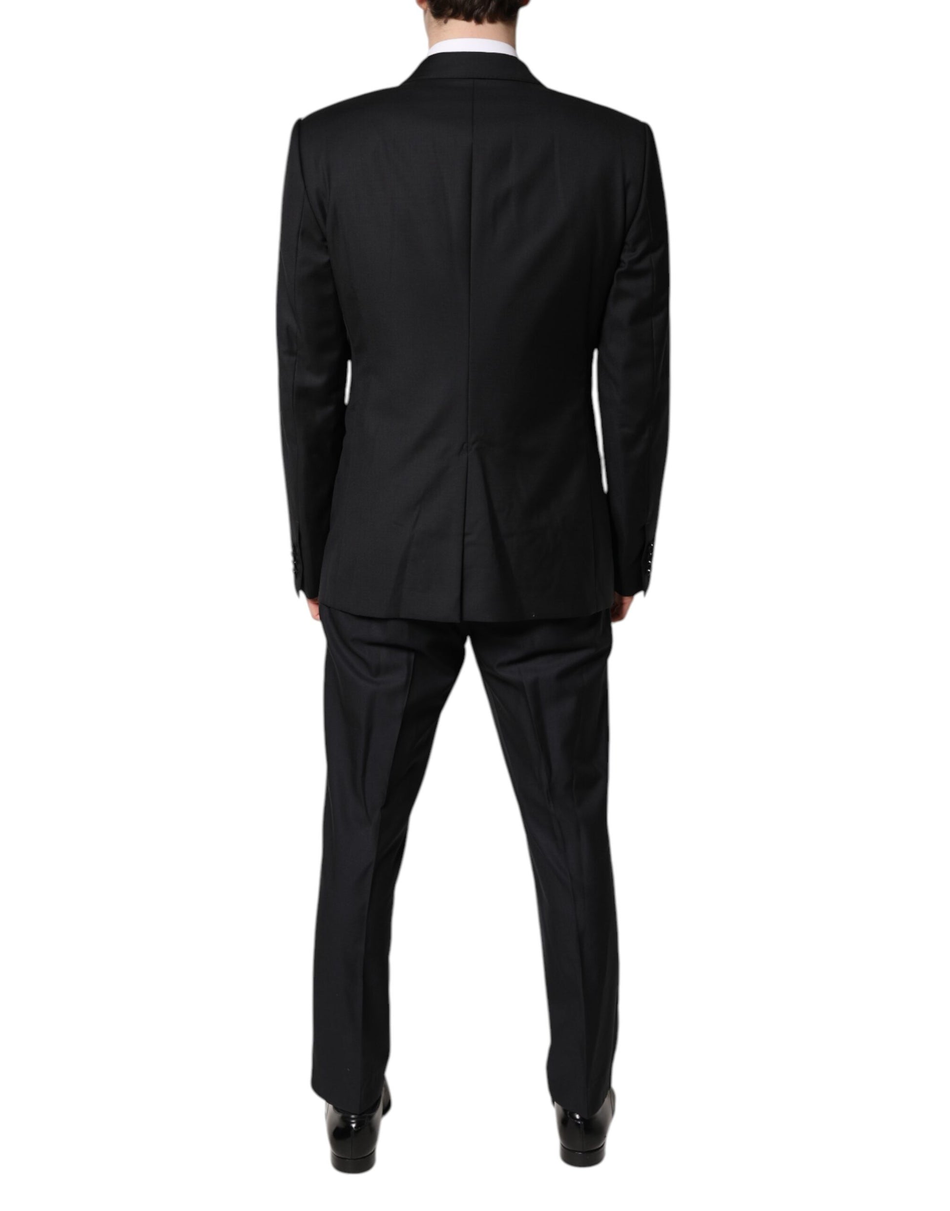 Black Double Breasted Formal 3 Piece Suit