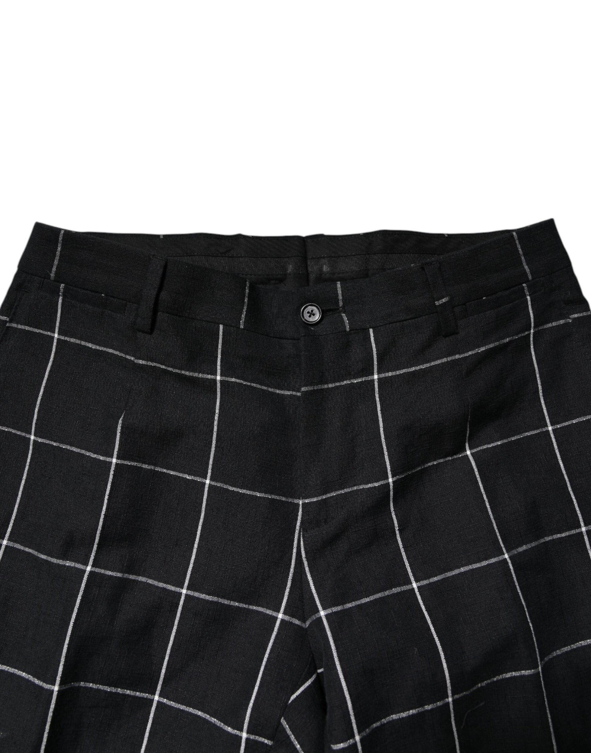 Black TAORMINA Double Breasted 2 Piece Suit