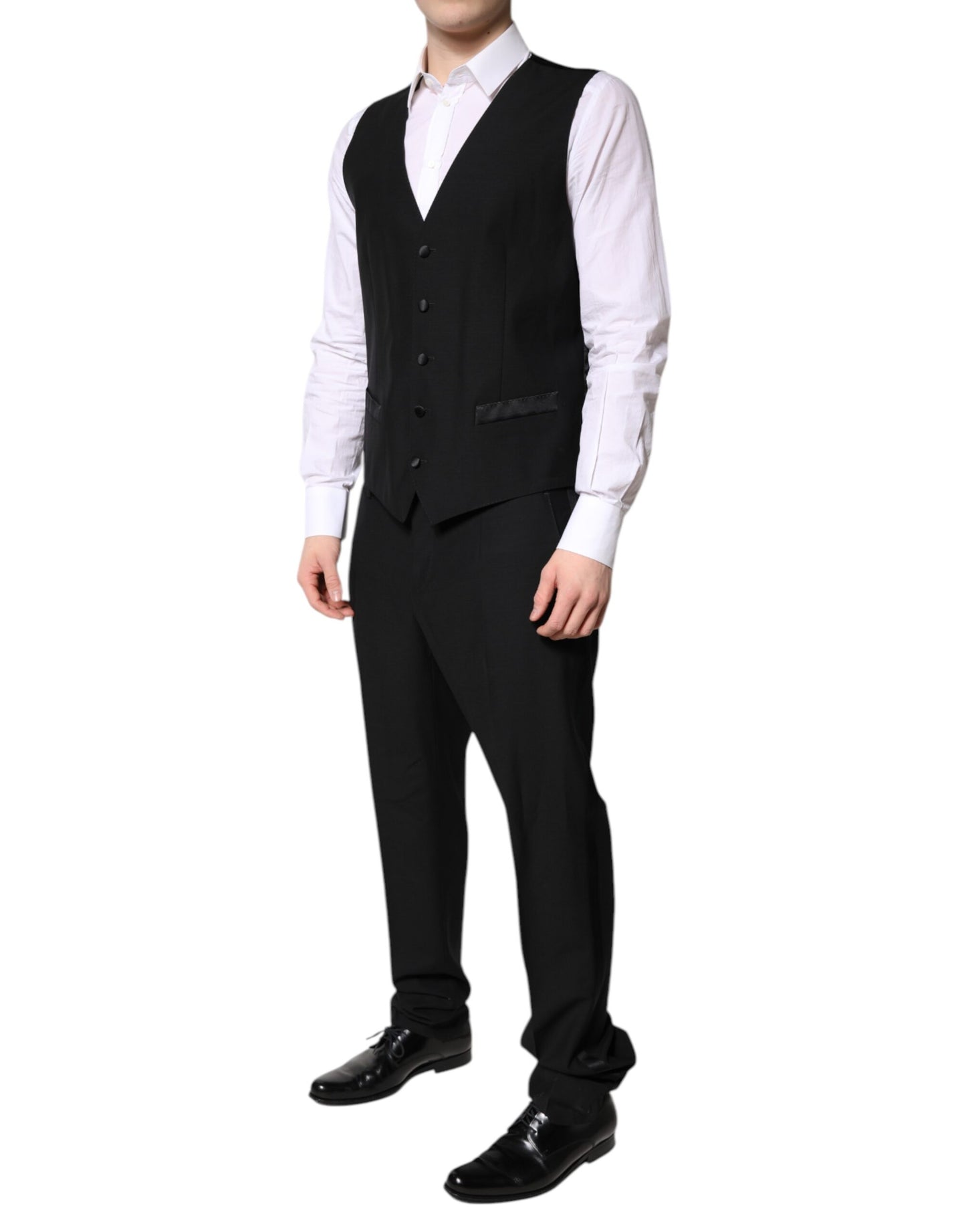 Black Single Breasted Formal 3 Piece Suit