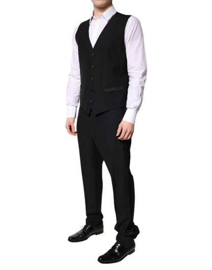Black Single Breasted Formal 3 Piece Suit