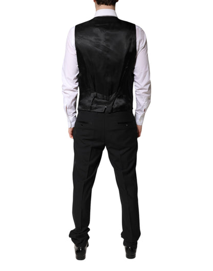 Black Single Breasted Formal 3 Piece Suit