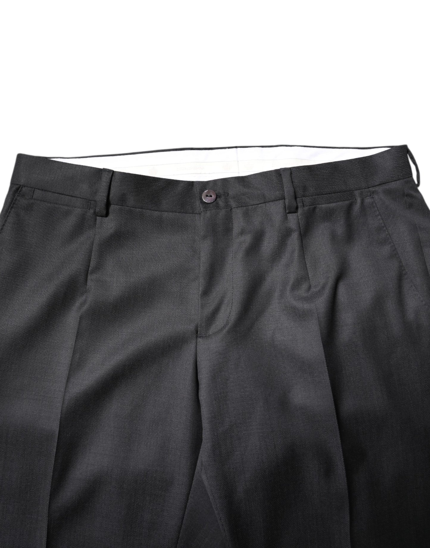 Dark Gray Wool Single Breasted 2 Piece Suit