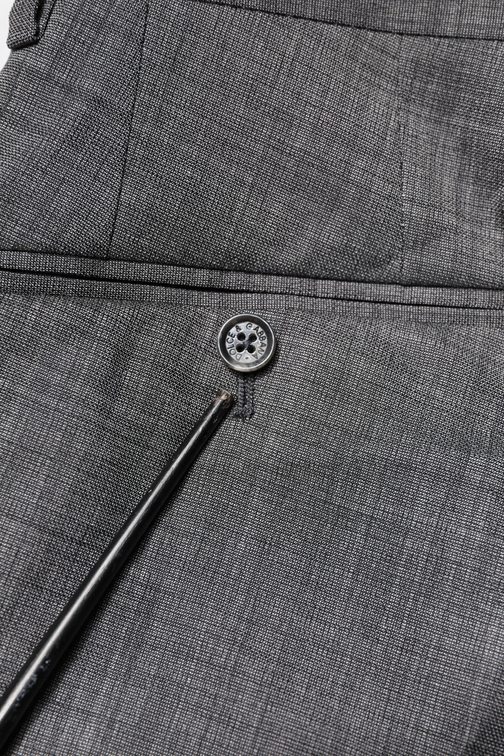 Gray Wool Single Breasted 2 Piece Suit