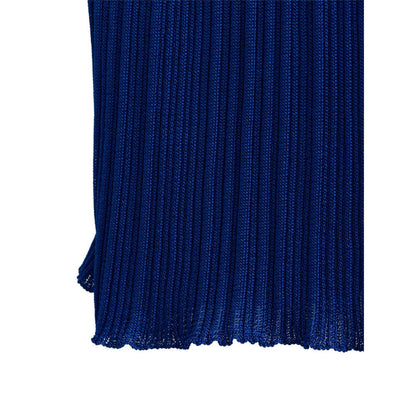 Blue Viscose Midi Skirt