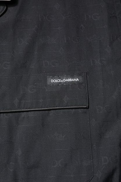 Black Cotton Men Pajama Set Sleepwear