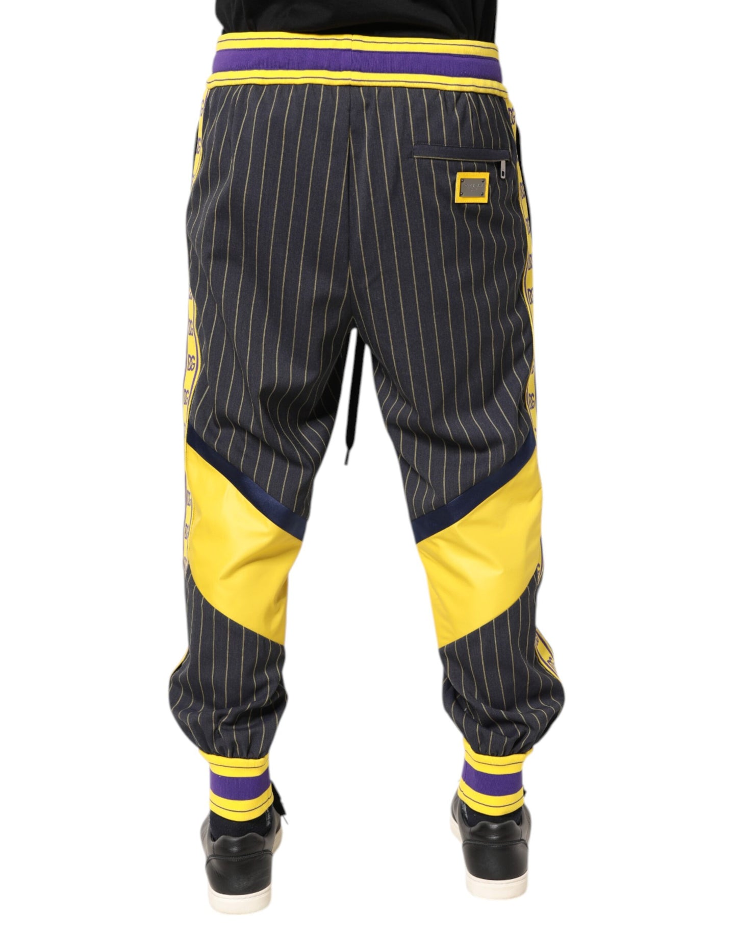 Multicolor Cotton Men Jogger Pants