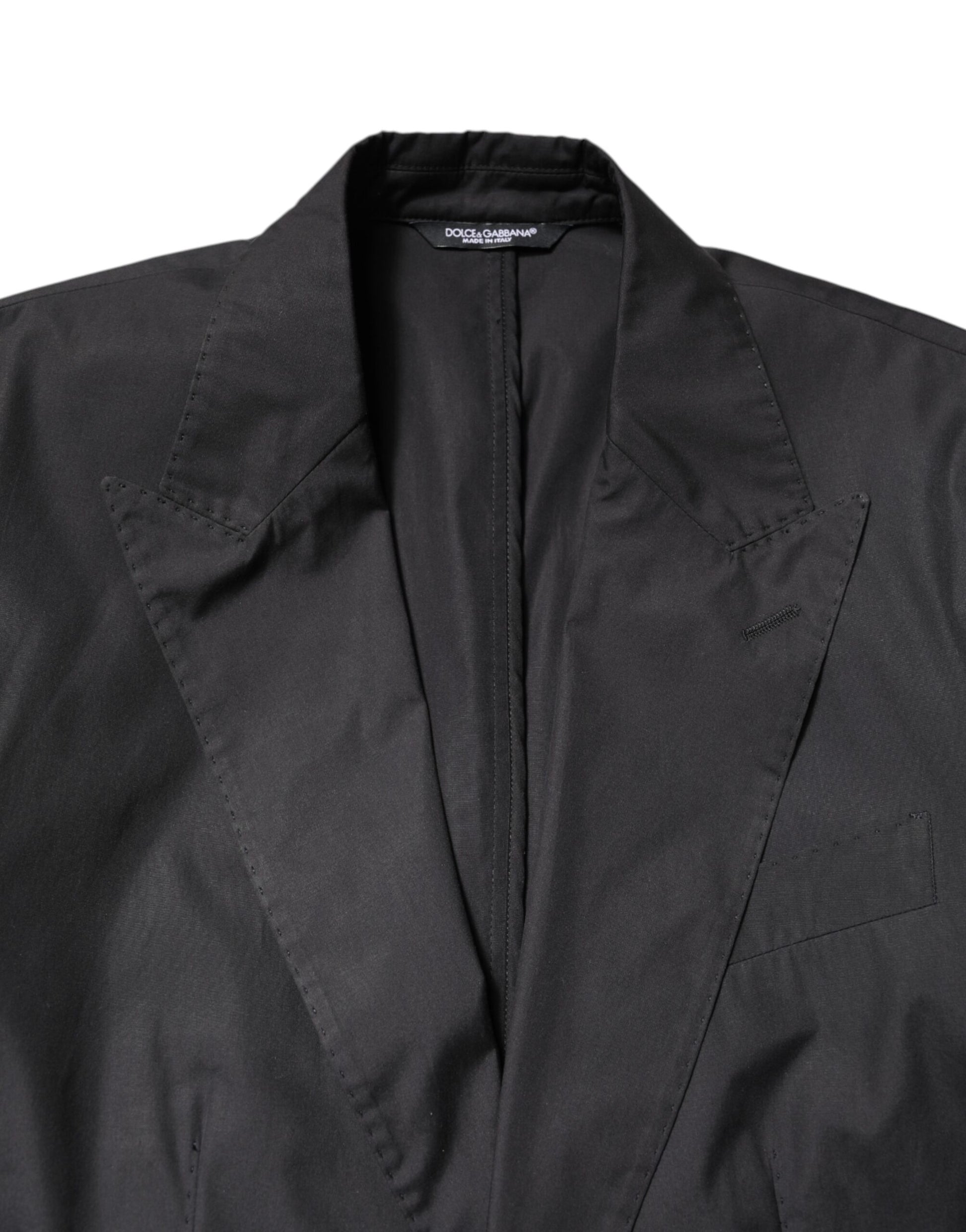 Black Cotton TAORMINA Formal 2 Piece Suit