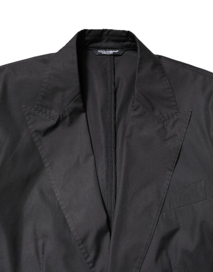 Black Cotton TAORMINA Formal 2 Piece Suit