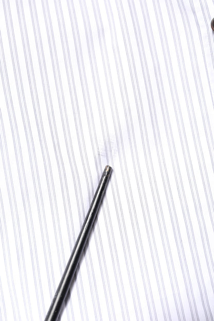 White Striped Cotton MARTINI Men Dress Shirt