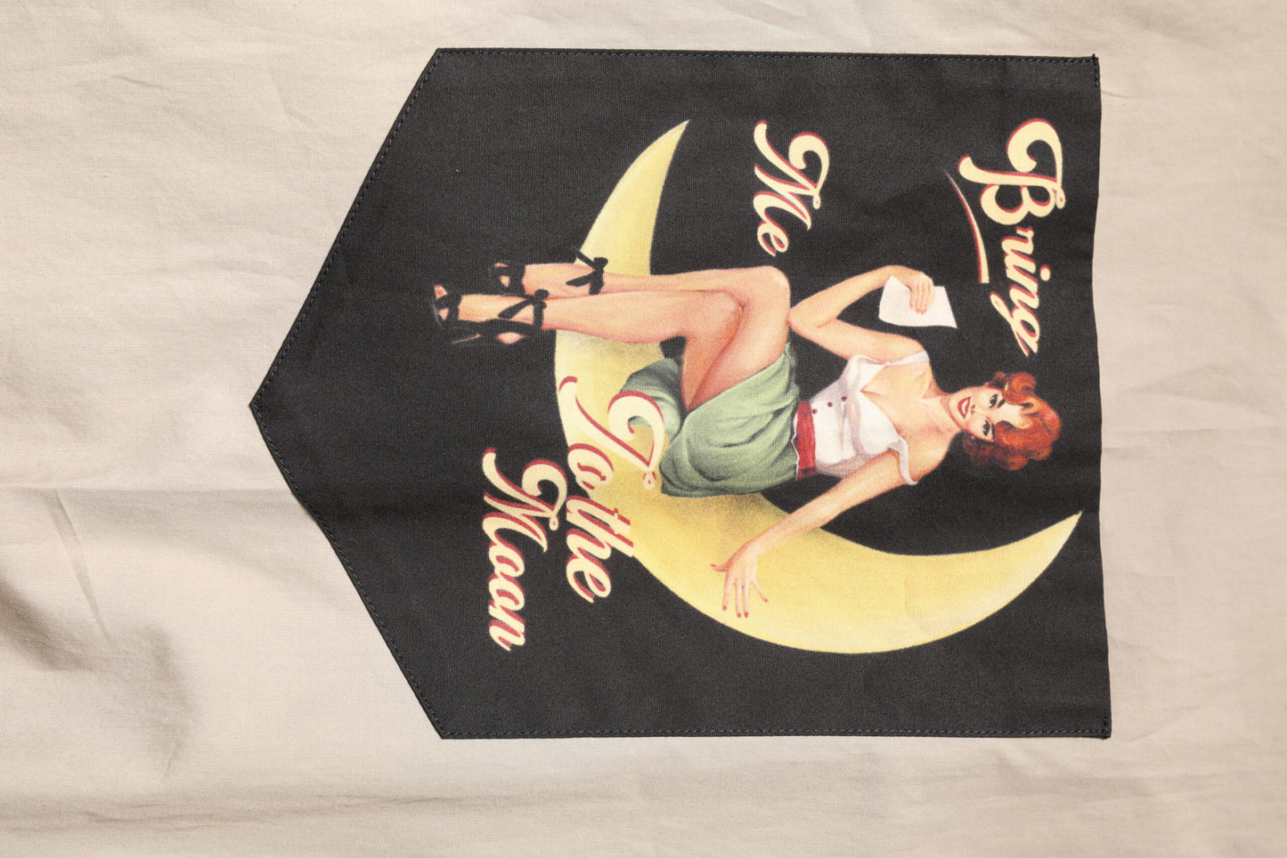 Beige Pin Up Print MARTINI Men Casual Shirt