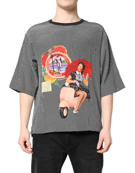 Black Graphic Print Short Sleeve T-shirt