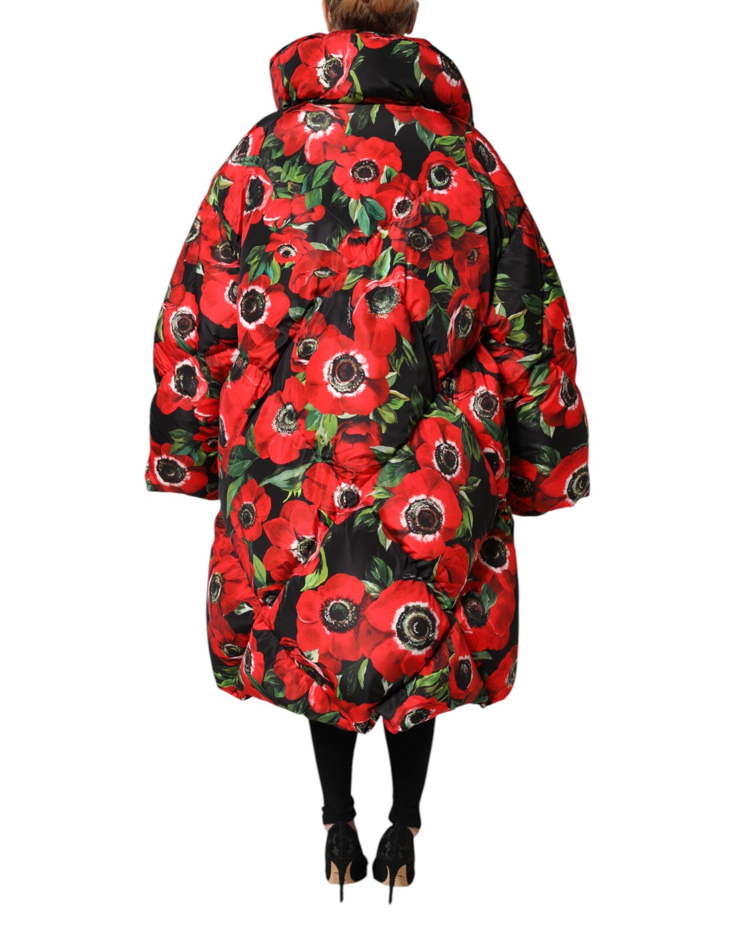 Multicolor Floral Full Zip Padded Jacket