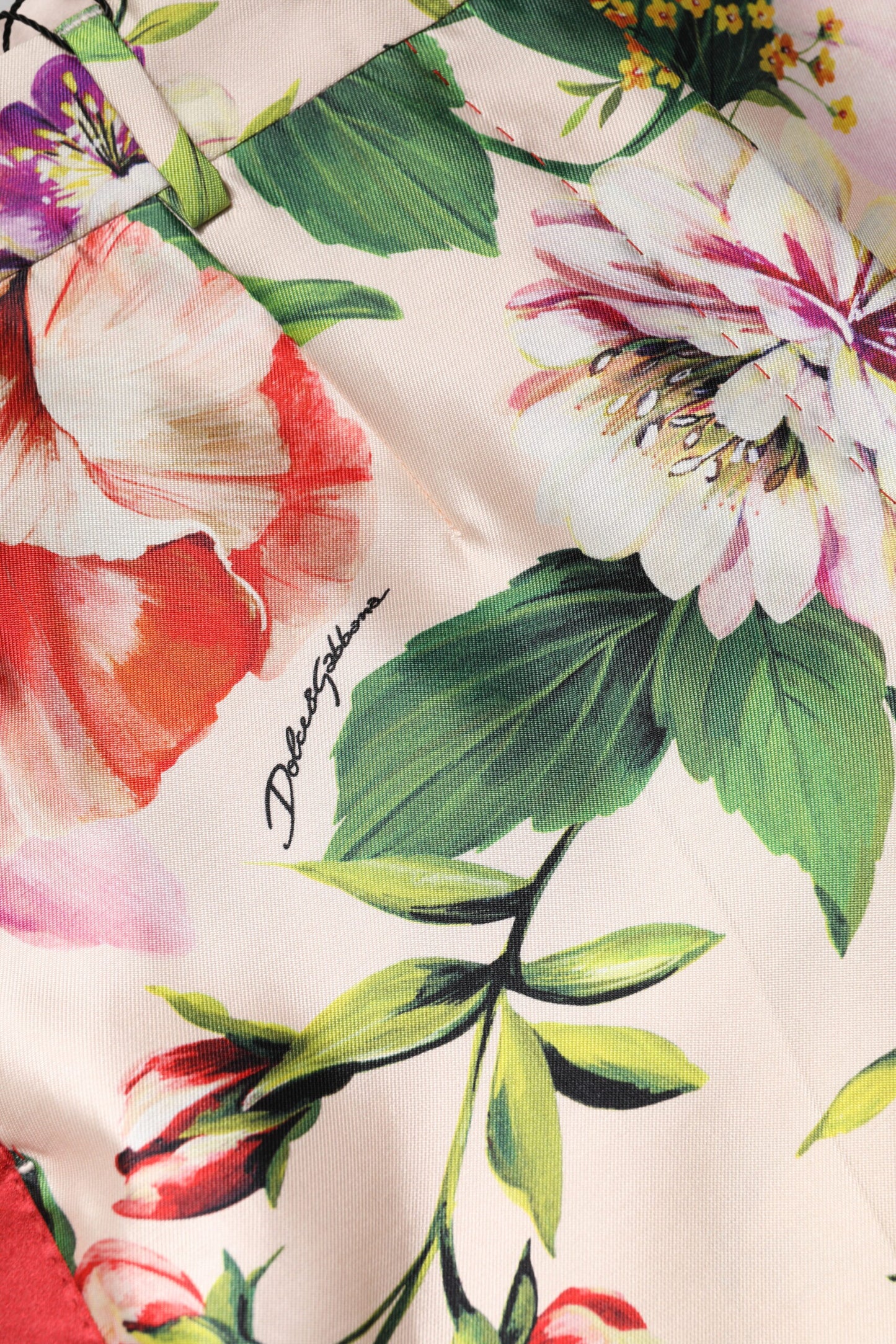 Multicolor Floral High Waist Straight Pants