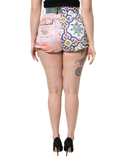 Multicolor High Waist Women Hot Pants Shorts