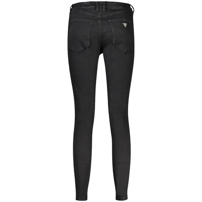 Black Cotton Women Skinny Jean