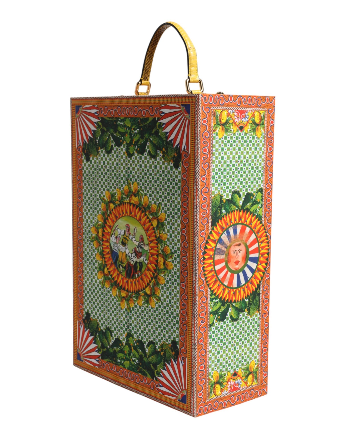 Red Dress Ceramic Porcelain Fashion Box Leather Sicily Dolls