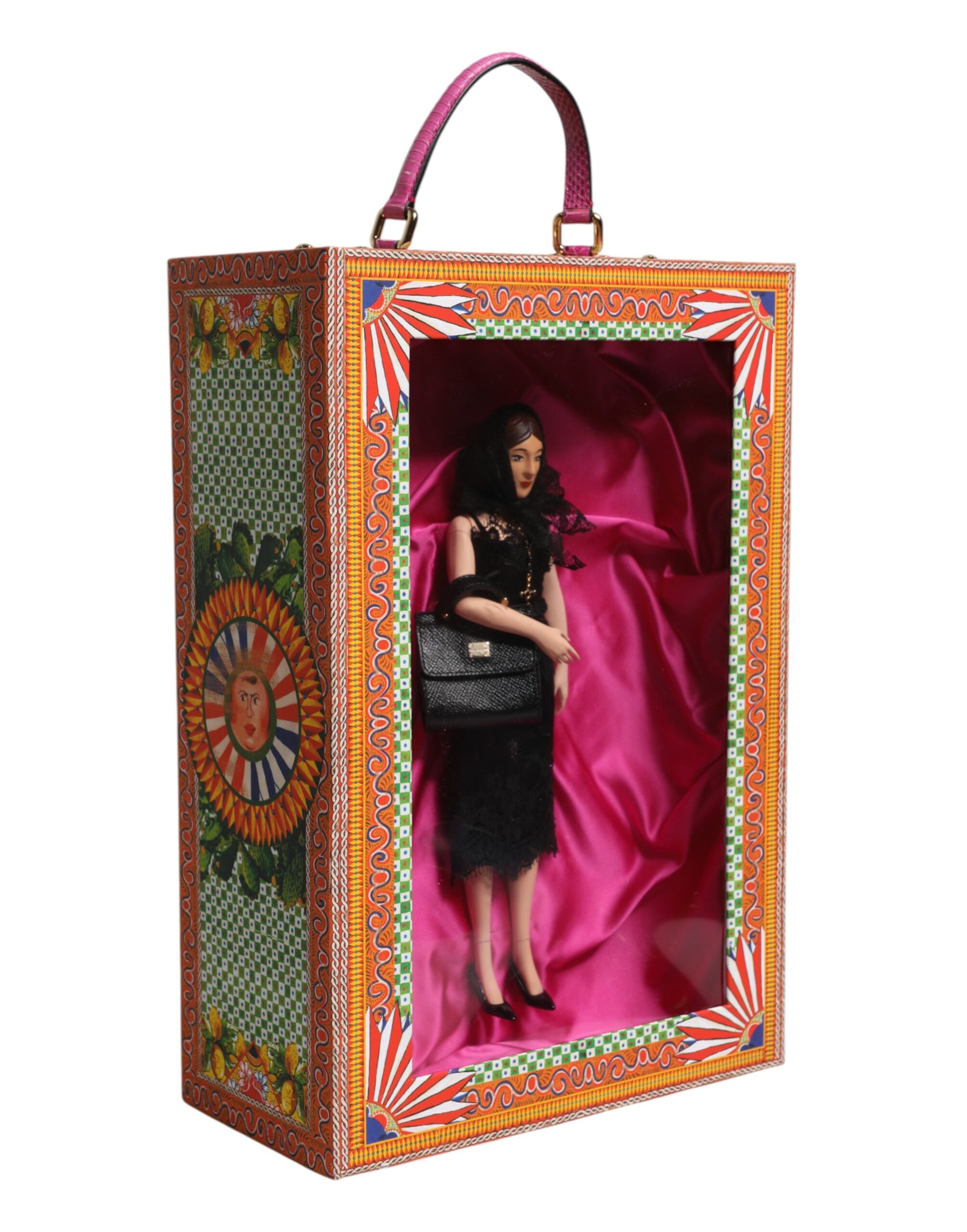 Black Dress Ceramic Porcelain Fashion Leather Sicily Dolls