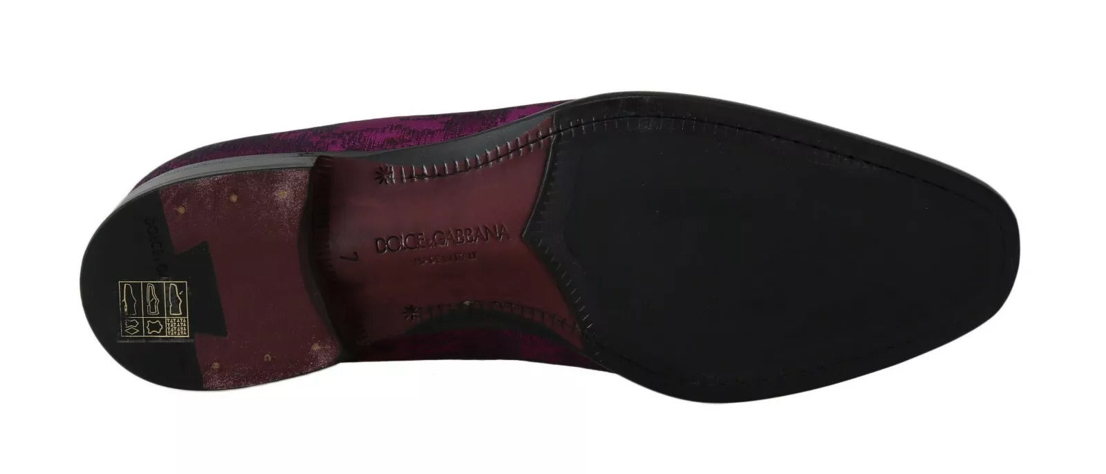 Elegantes mocasines de mezcla de seda y lana en color morado