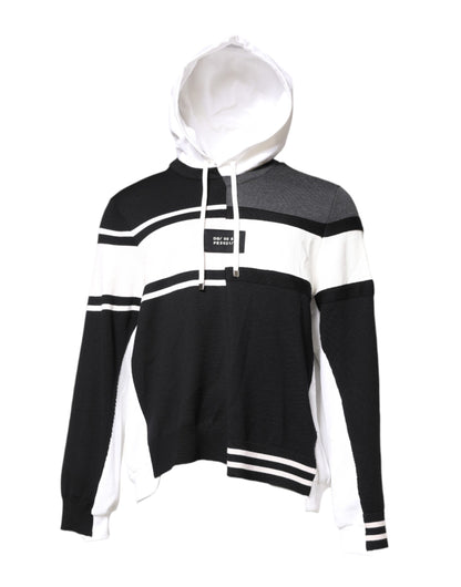 Multicolor Logo Pullover Hooded Sweater