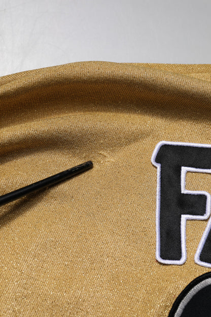 Multicolor Cotton Crew Neck Pullover Sweater