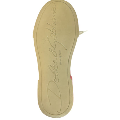 White Red Logo Portofino Sneakers Shoes