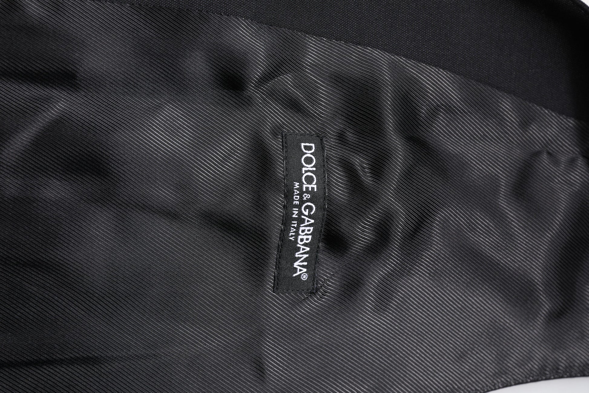 Black Wool Waistcoat Dress Formal Vest