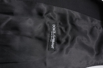 Black Wool Waistcoat Dress Formal Vest