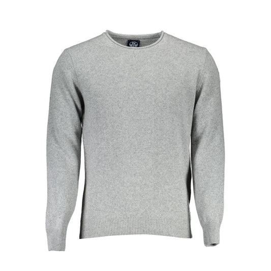Gray Wool Men Sweater