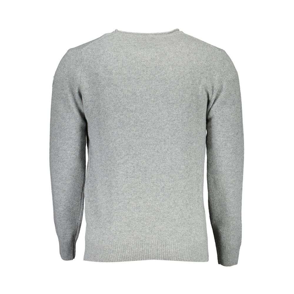 Gray Wool Men Sweater