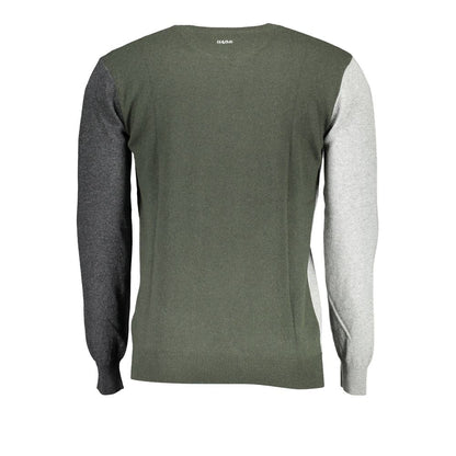 Gray Wool Men Sweater