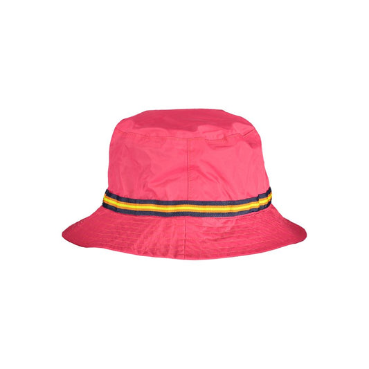 Pink Polyamide Men Hat