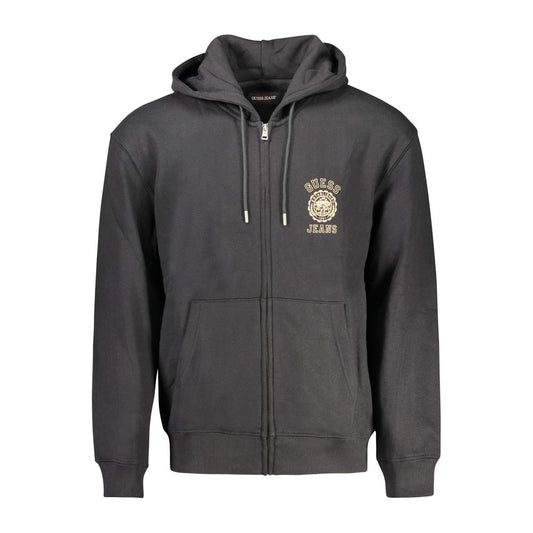 Black Cotton Men Sweater