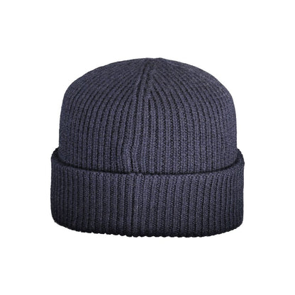 Blue Wool Men Cap