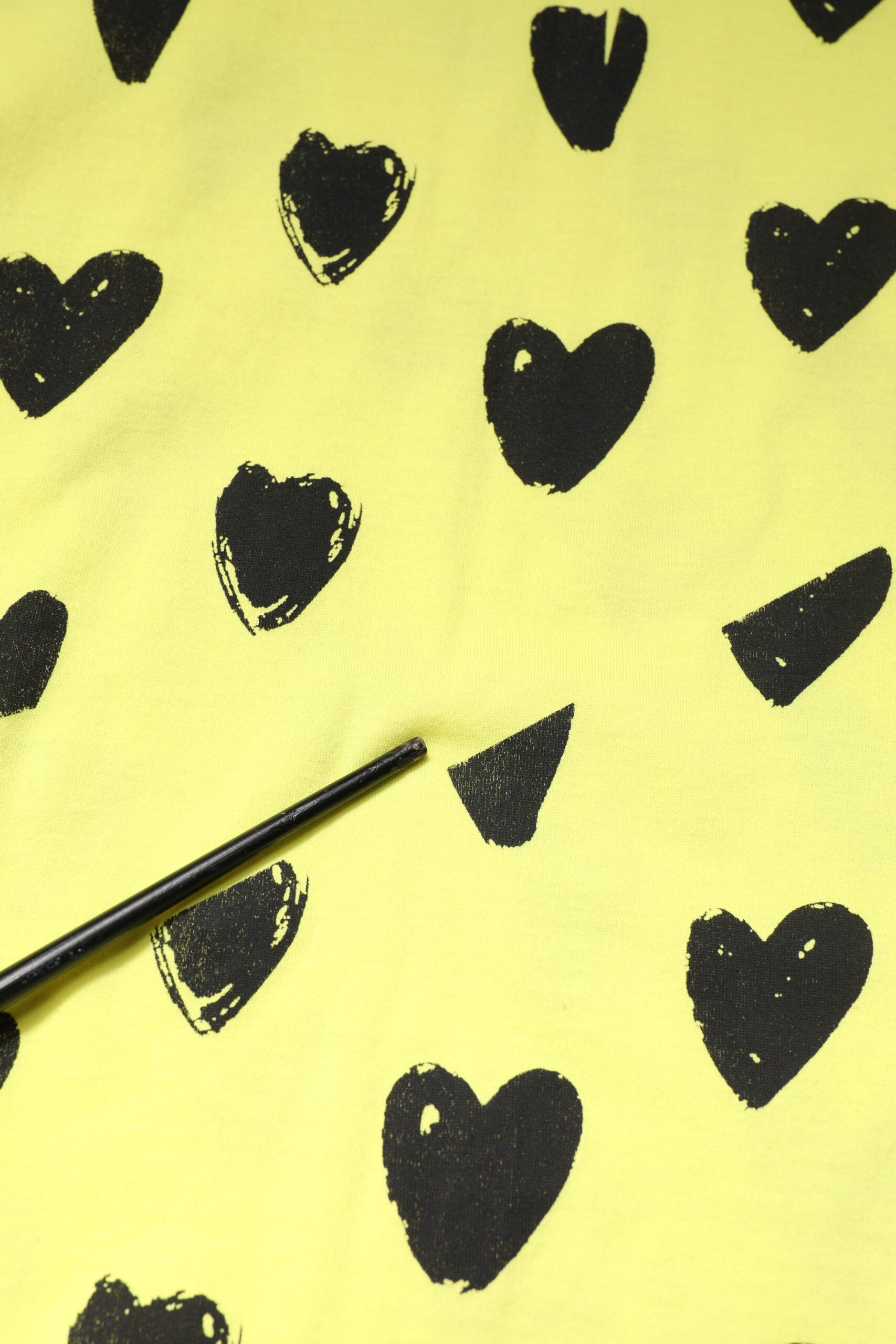 Yellow Cotton Sleeveless DG Heart T-shirt