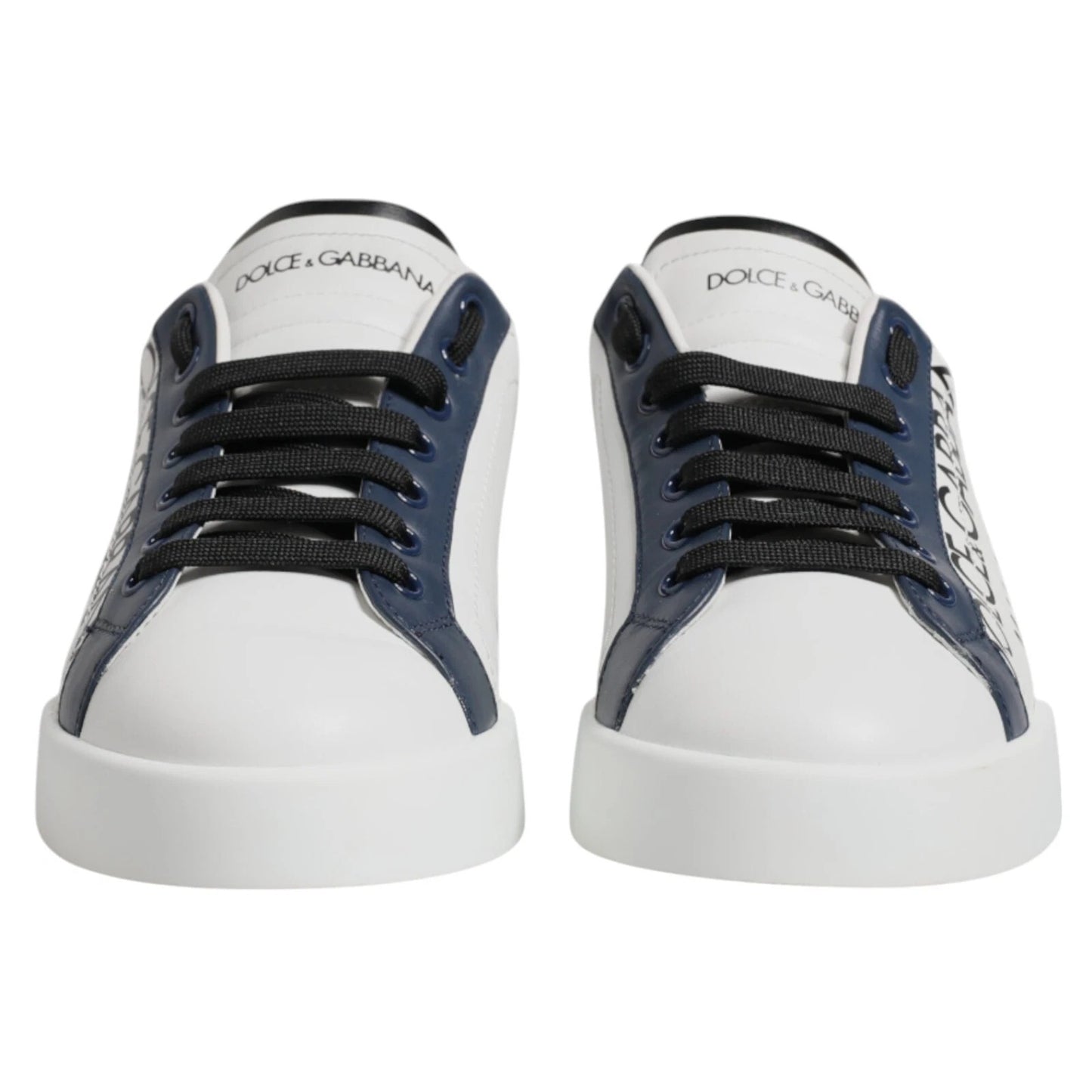 White Blue Crown Low Top Men Sneakers Shoes