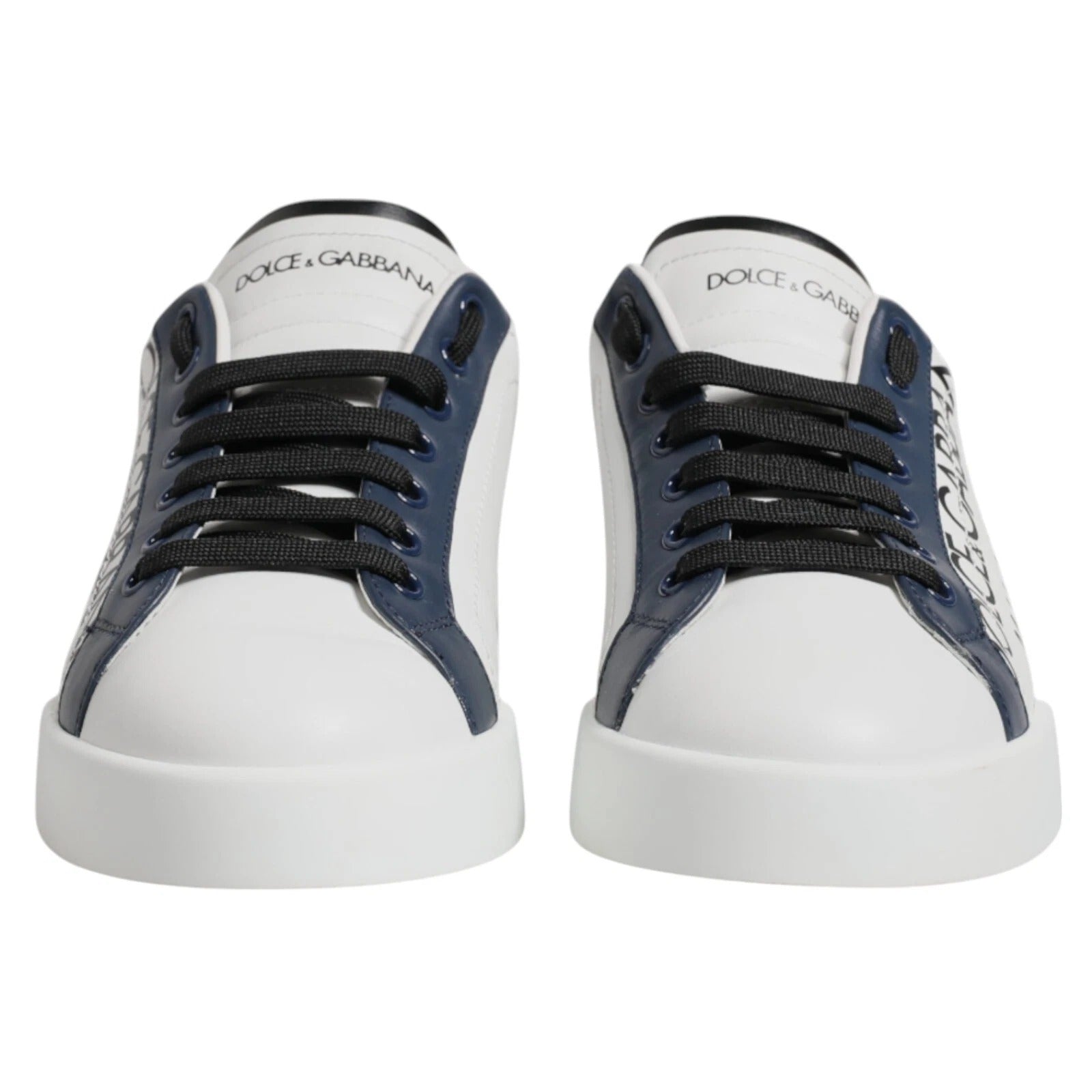 White Blue Crown Low Top Men Sneakers Shoes