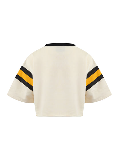 White Cotton Hooded T-shirt