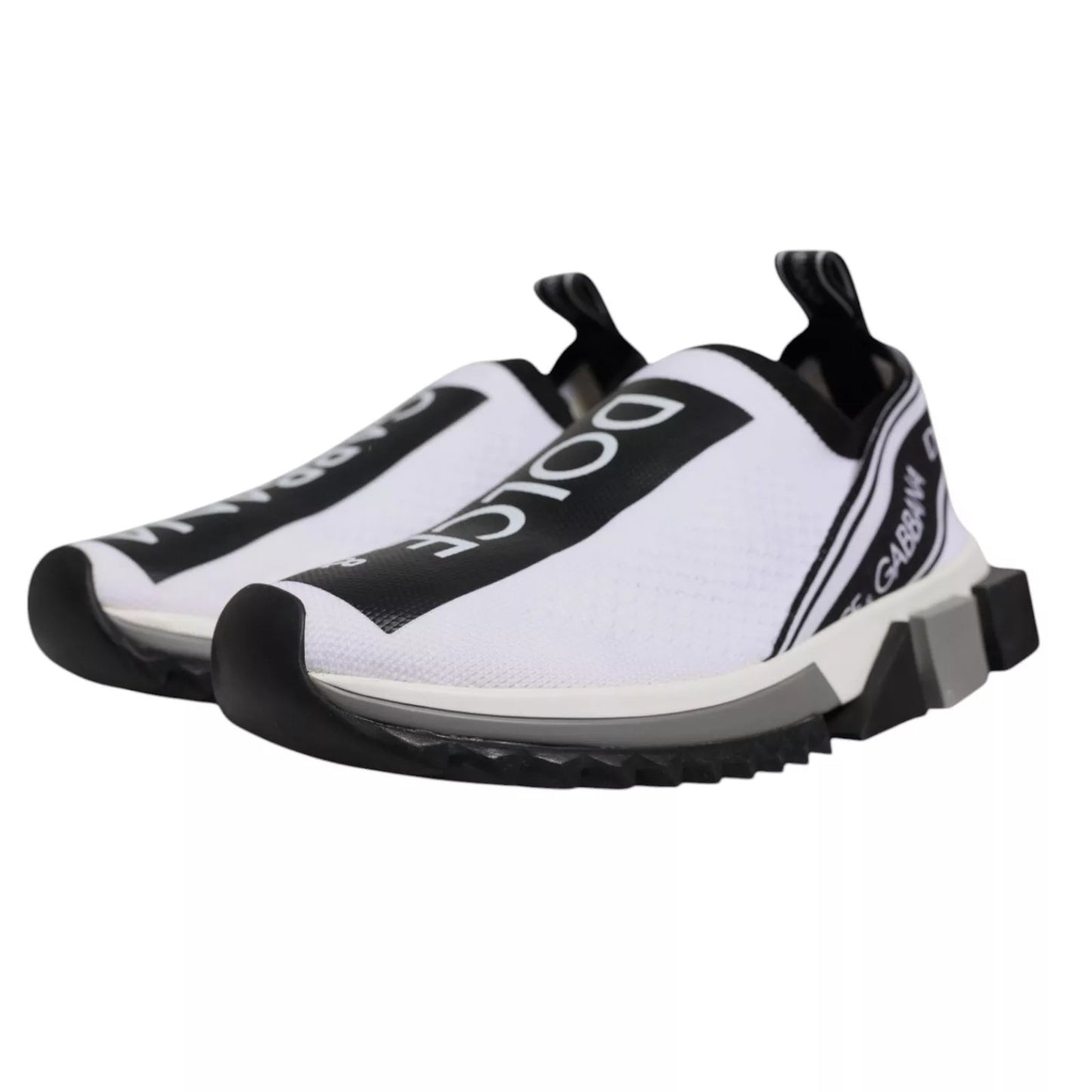 White Black Slip On Sorrento Sneakers Shoes