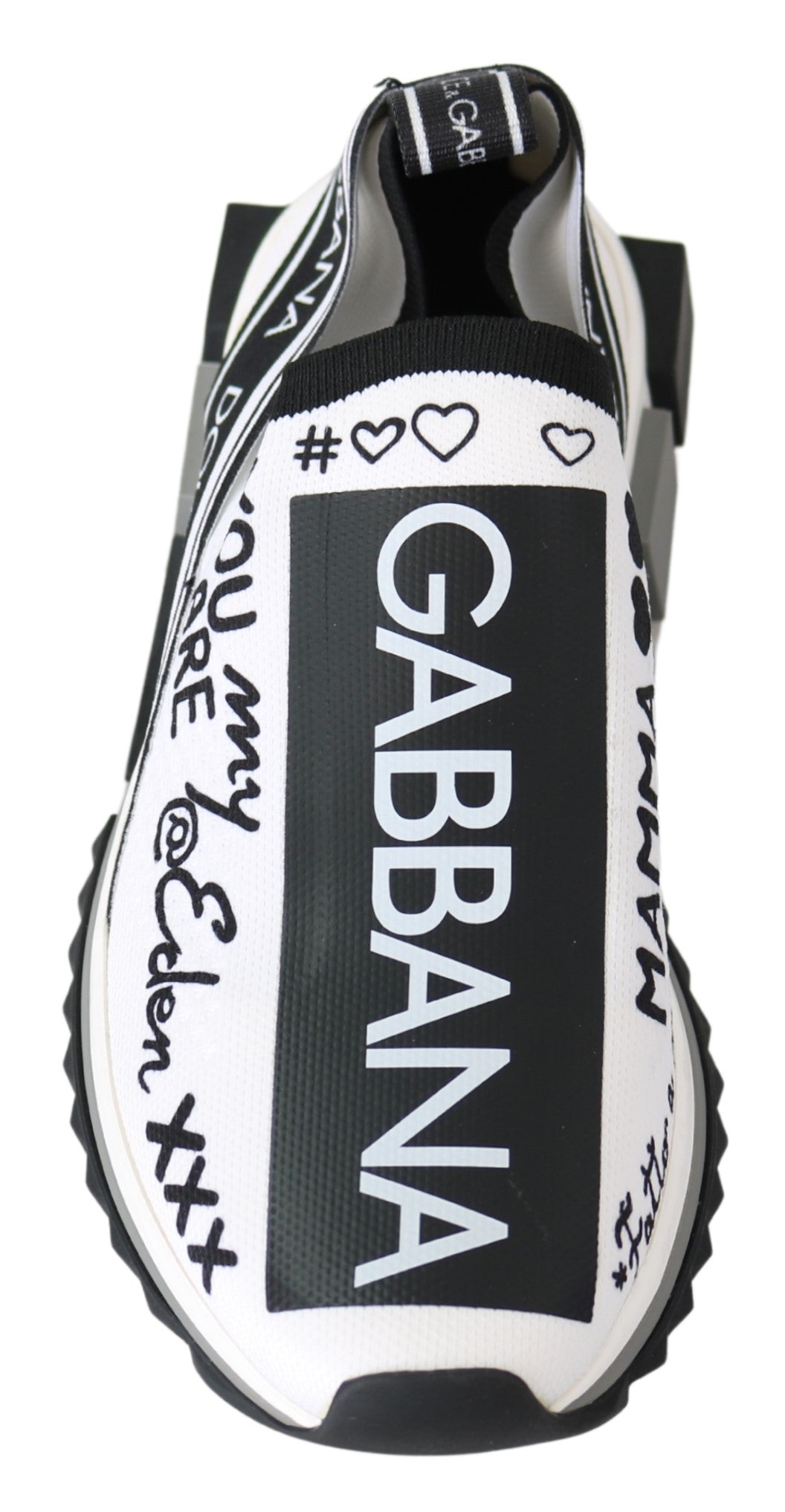 White Black Slip On Sorrento Sneakers