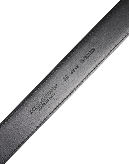 Brown Classic Calf Leather Silver Buckle Belt