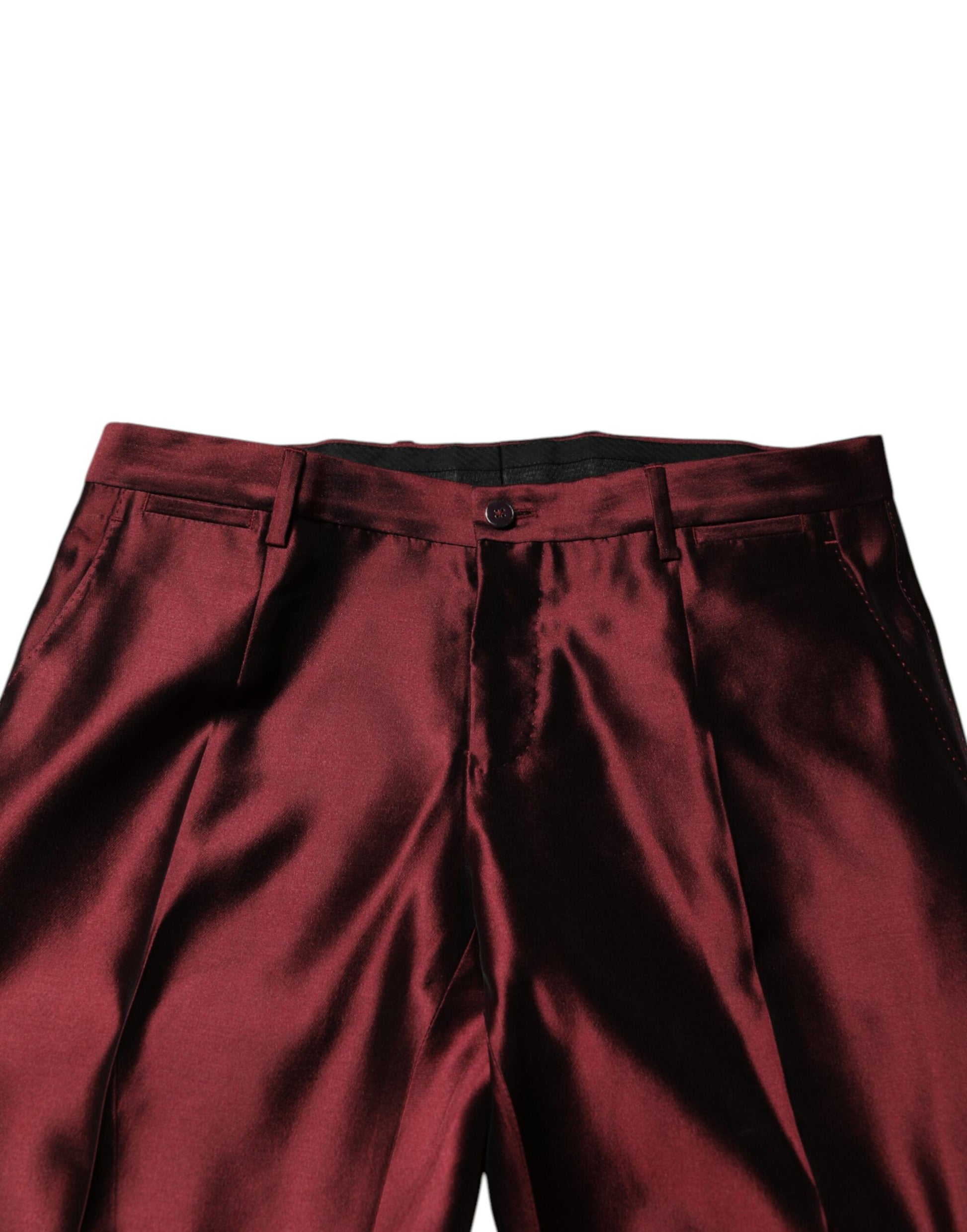 Bordeaux Silk 2 Piece Single Breasted Suit