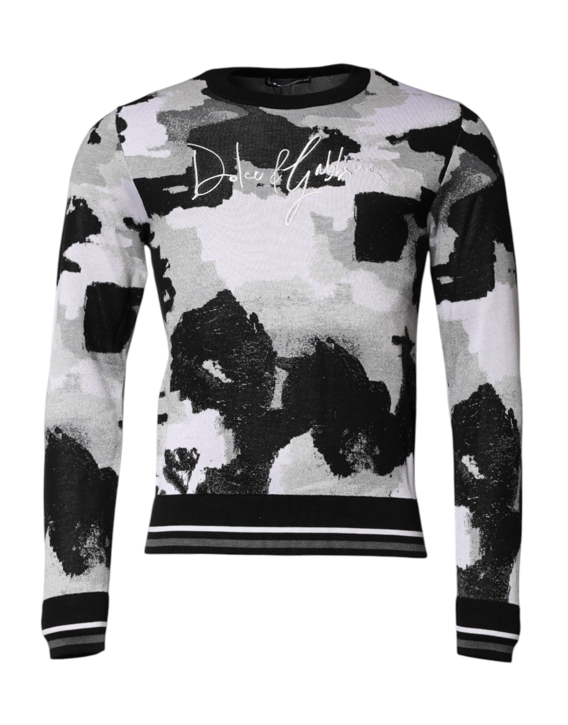 Multicolor Logo Crew Neck Pullover Sweater