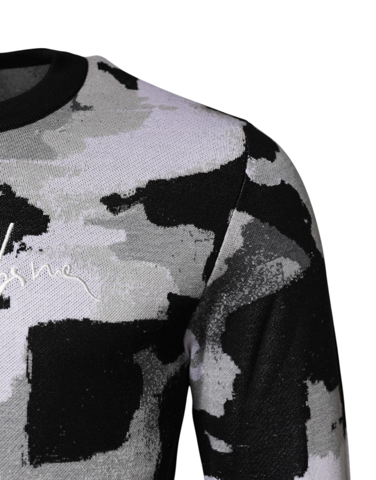 Multicolor Logo Crew Neck Pullover Sweater