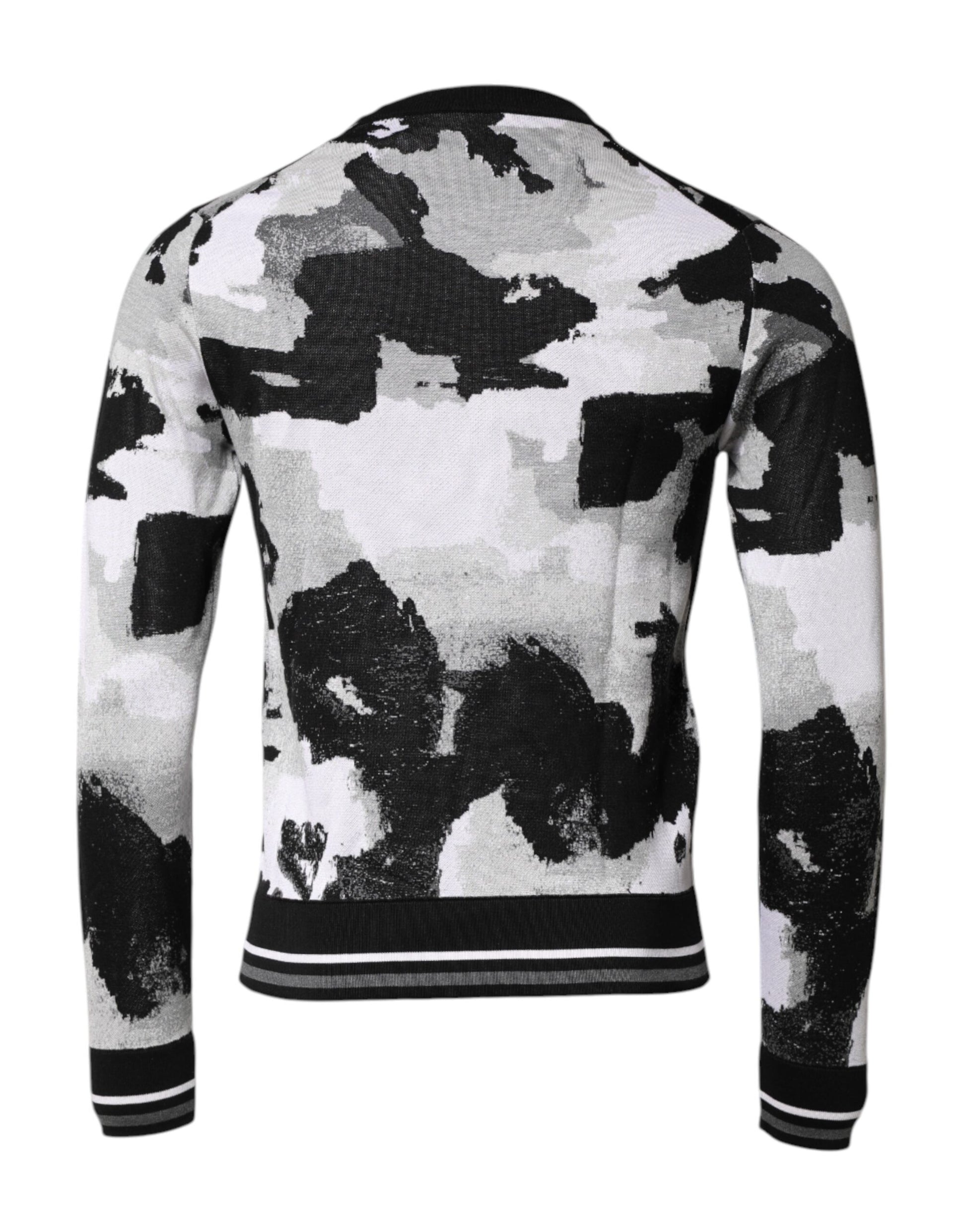 Multicolor Logo Crew Neck Pullover Sweater