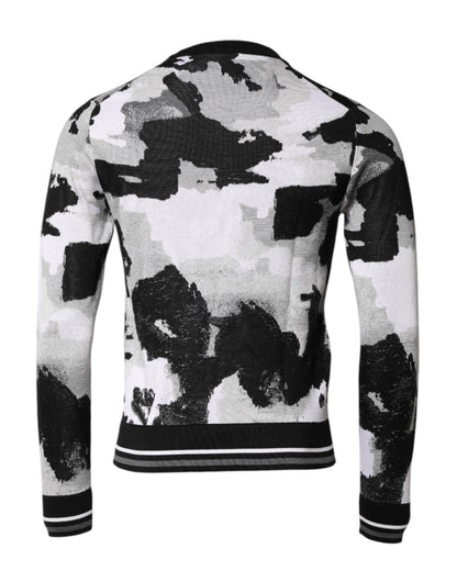 Multicolor Logo Crew Neck Pullover Sweater