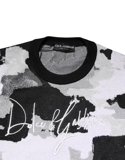 Multicolor Logo Crew Neck Pullover Sweater