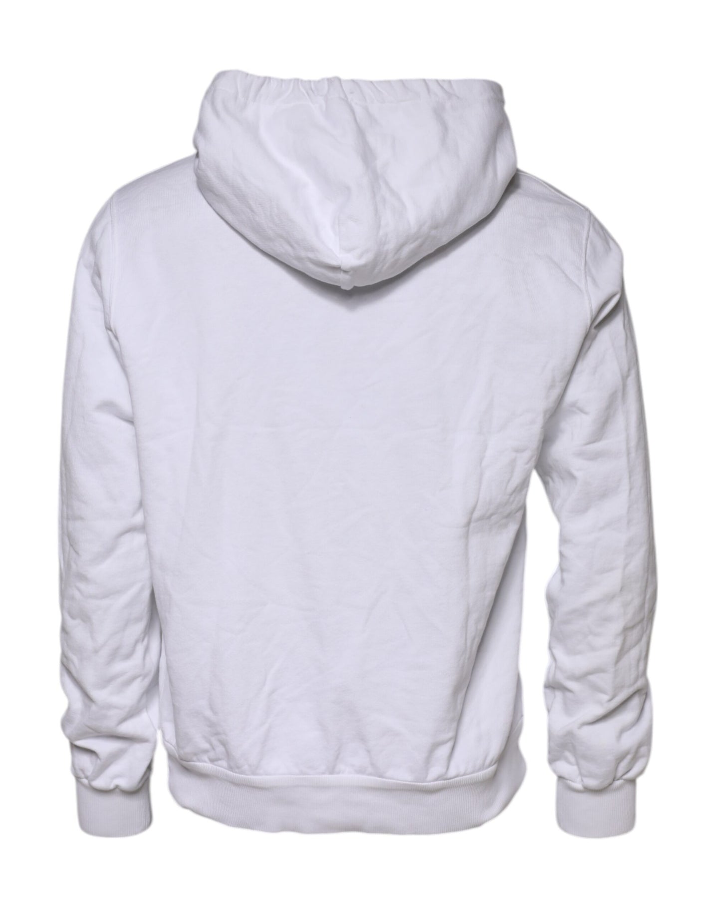 White Embossed Logo Hooded Sweatshirt Sweater